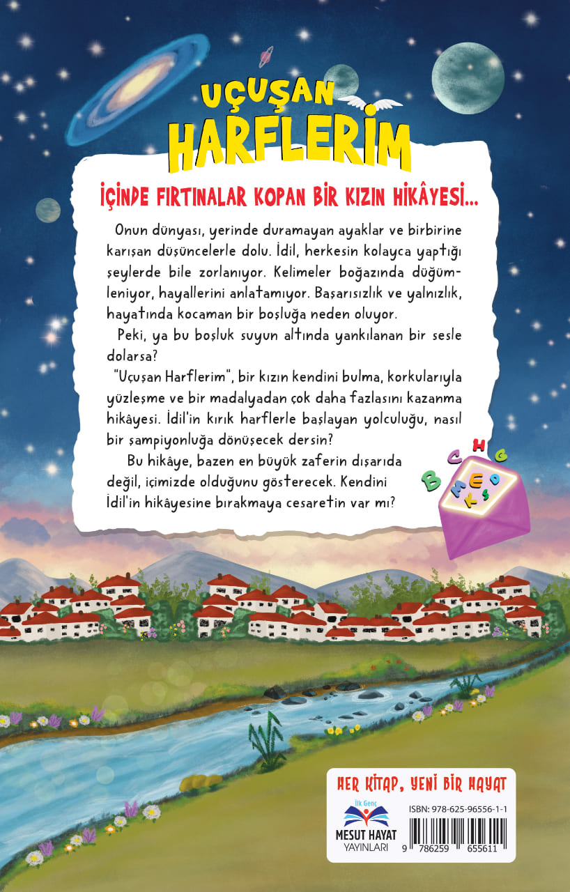Uçuşan Harflerim Arka Kapak